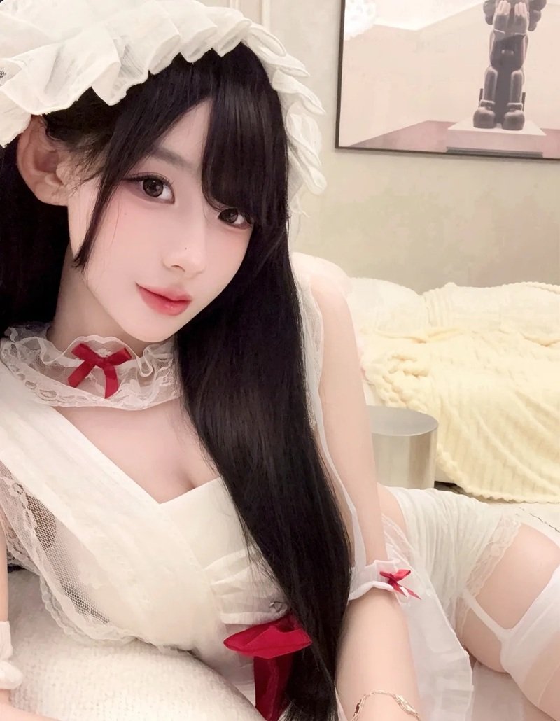 ảnh gái xinh mặc đồ hầu gái 25