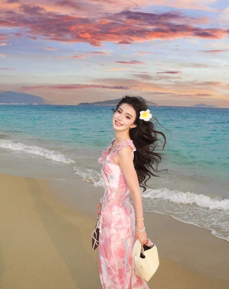 ảnh gái xinh mặc pinky 15