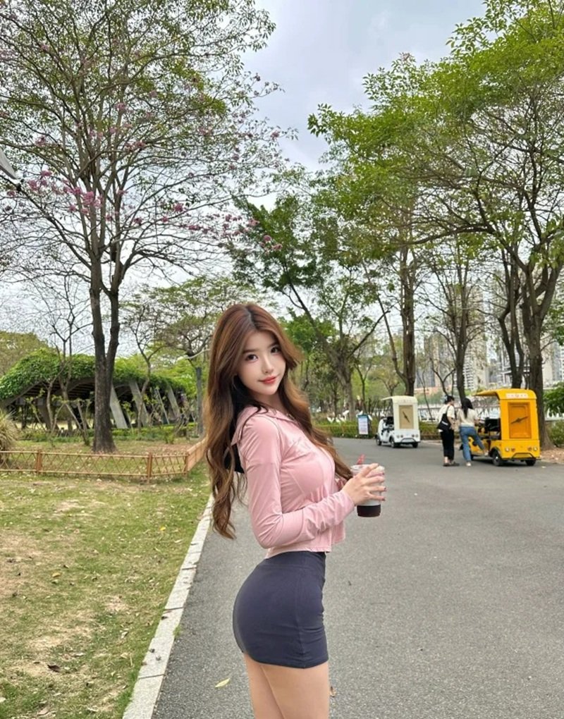 ảnh gái xinh mặc pinky 18