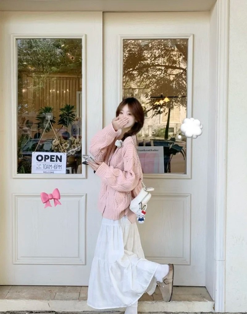 ảnh gái xinh mặc pinky 2