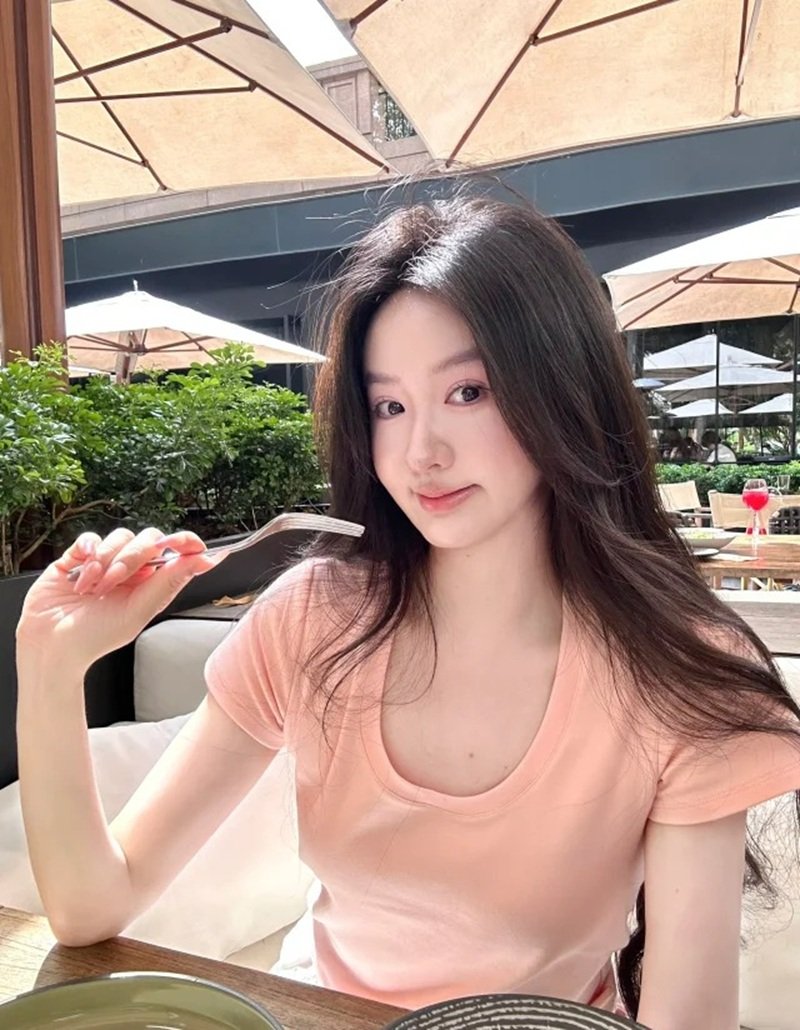 ảnh gái xinh mặc pinky 4