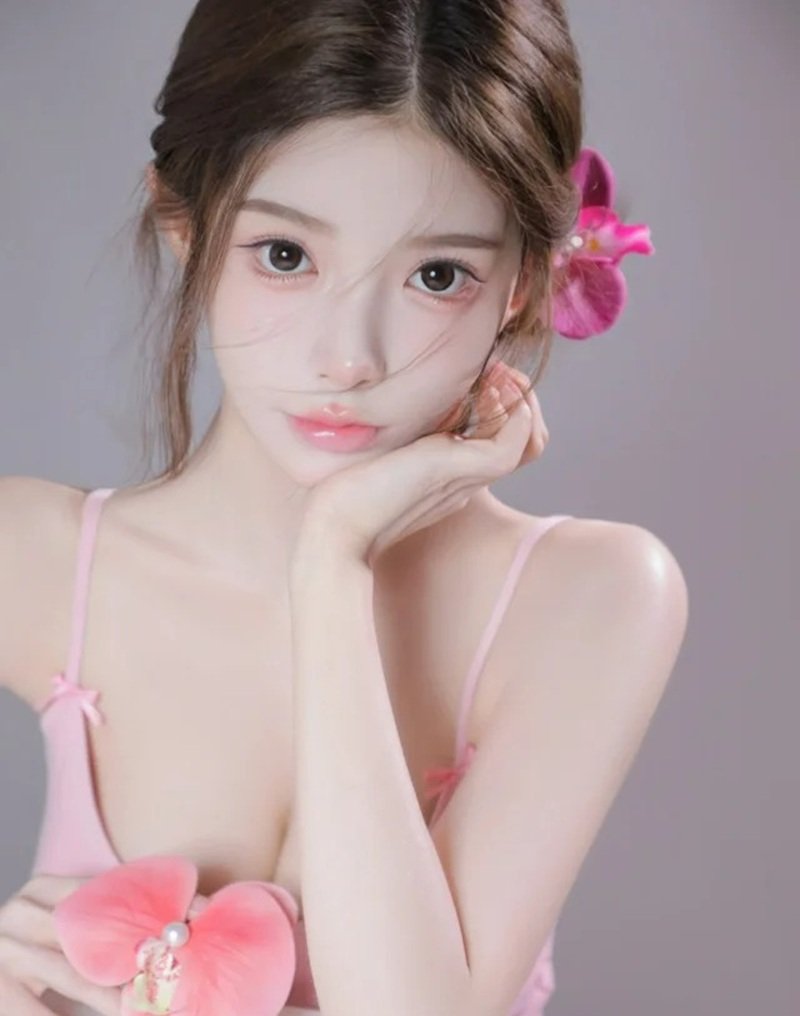 ảnh gái xinh mặc pinky 8