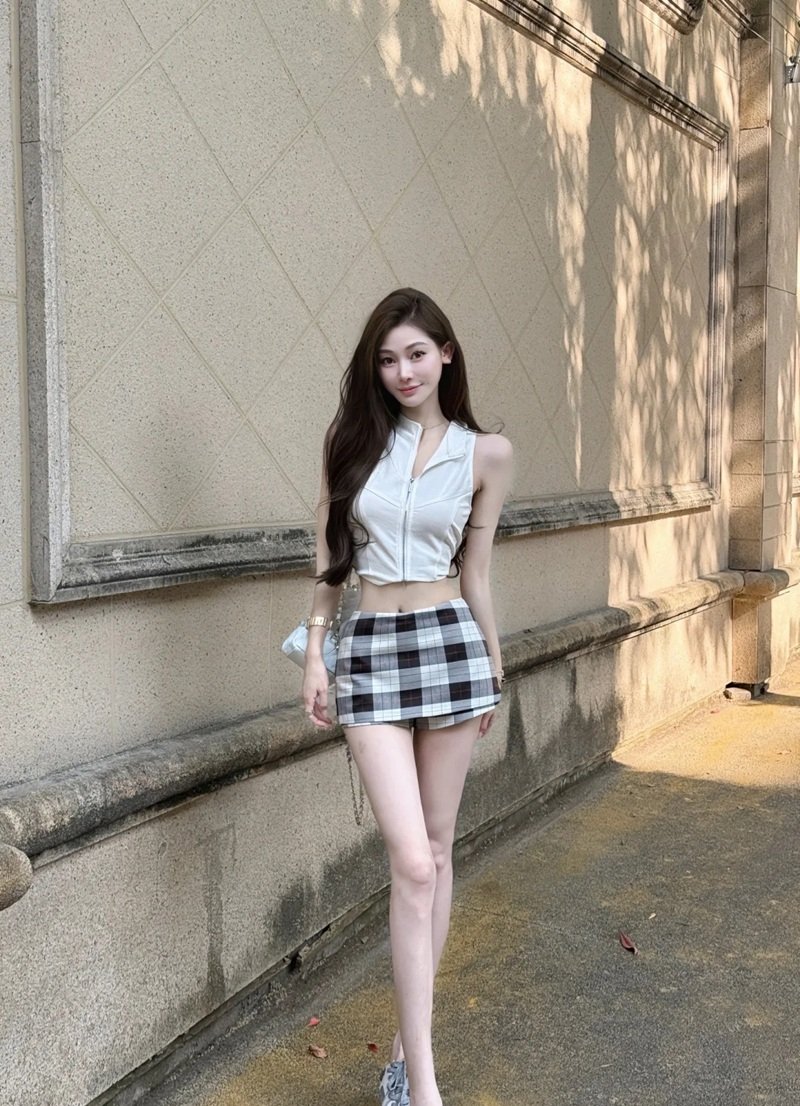 gái xinh trung quốc mặc váy ngắn 11