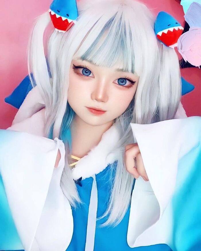Ảnh Yaoyaoqwq Gawr Gura cosplay 29