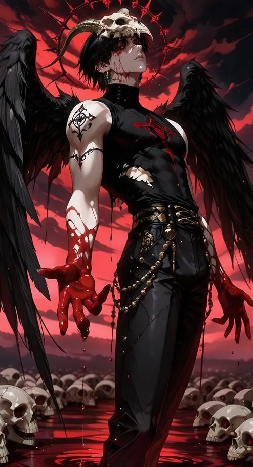 Hình Ảnh Ác Quỷ Nam Anime Ngầu 16