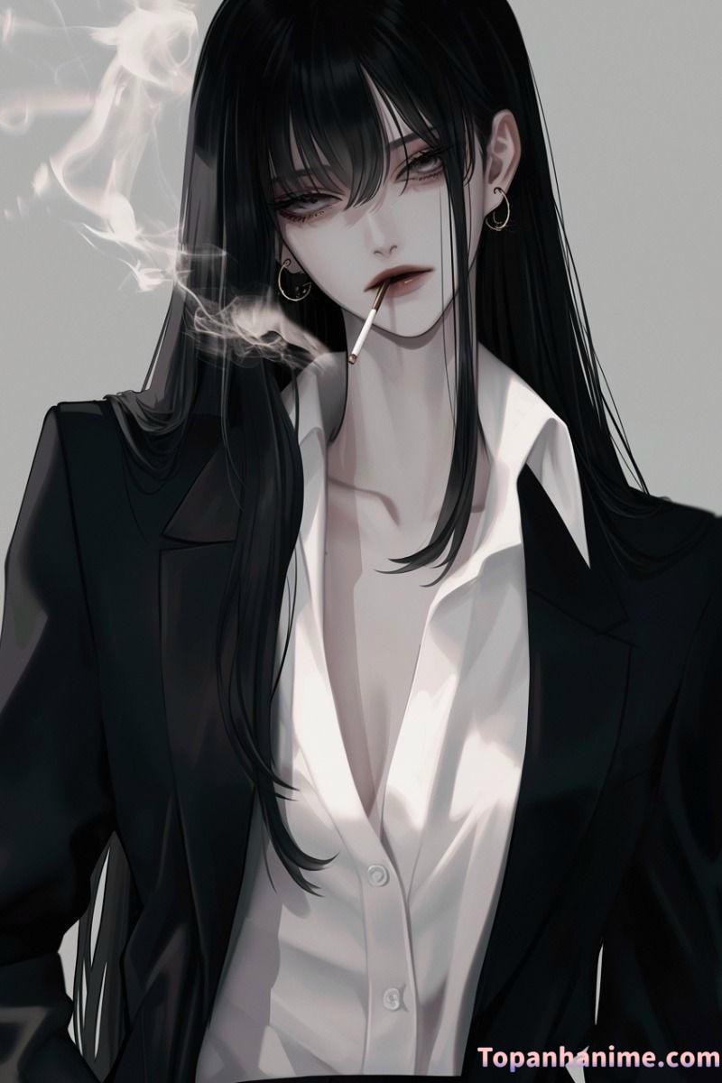 ảnh anime hút thuốc 31