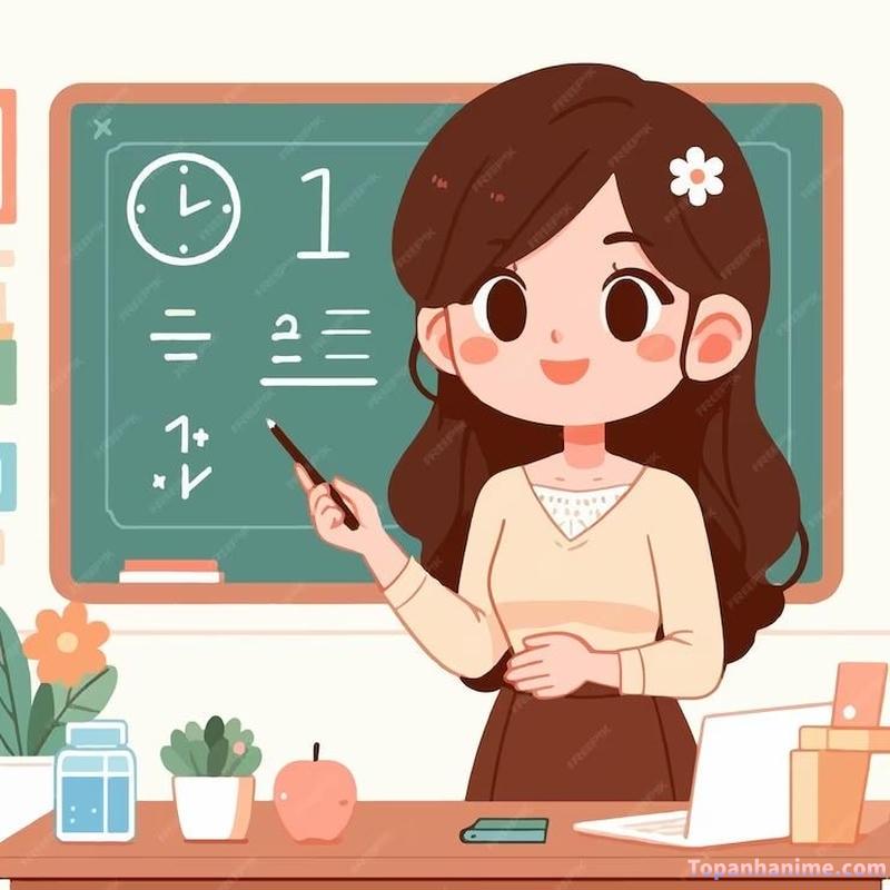 Hình ảnh cô giáo chibi 7