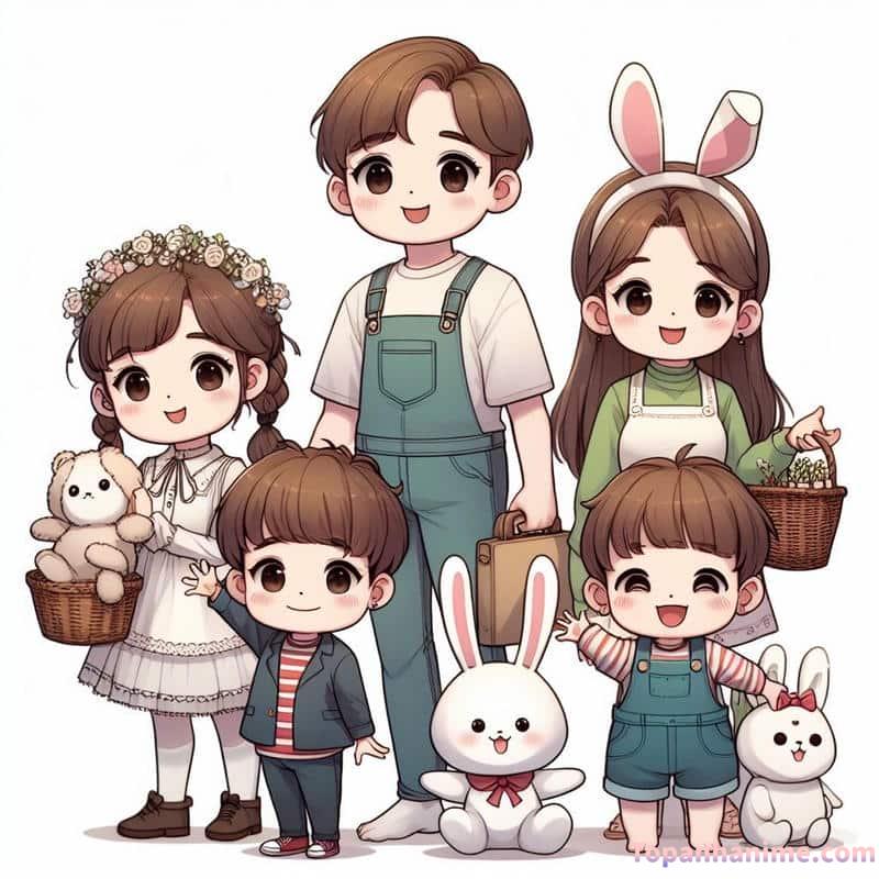 ảnh gia đình chibi 29