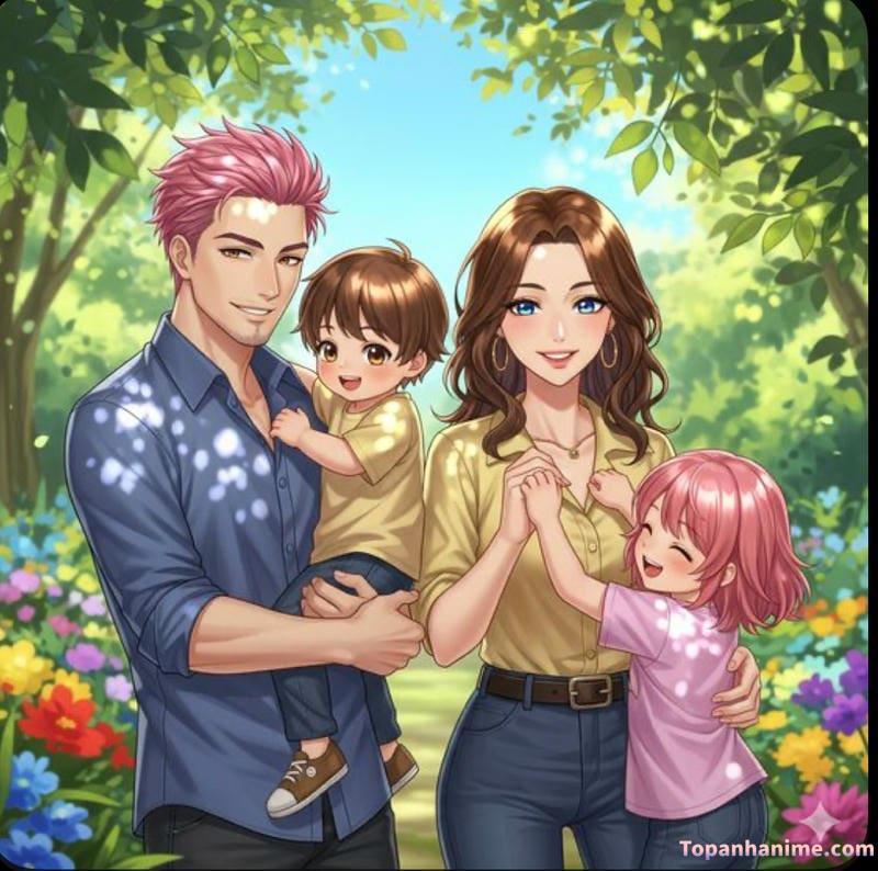 ảnh gia đình anime 32