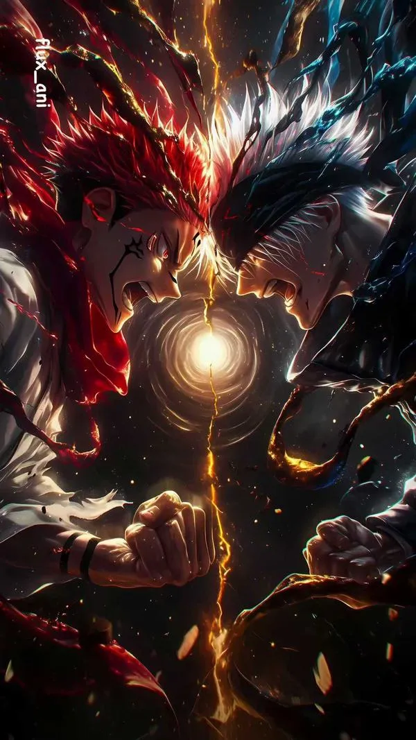 Hình Ảnh Gojo vs Sukuna ngầu 21