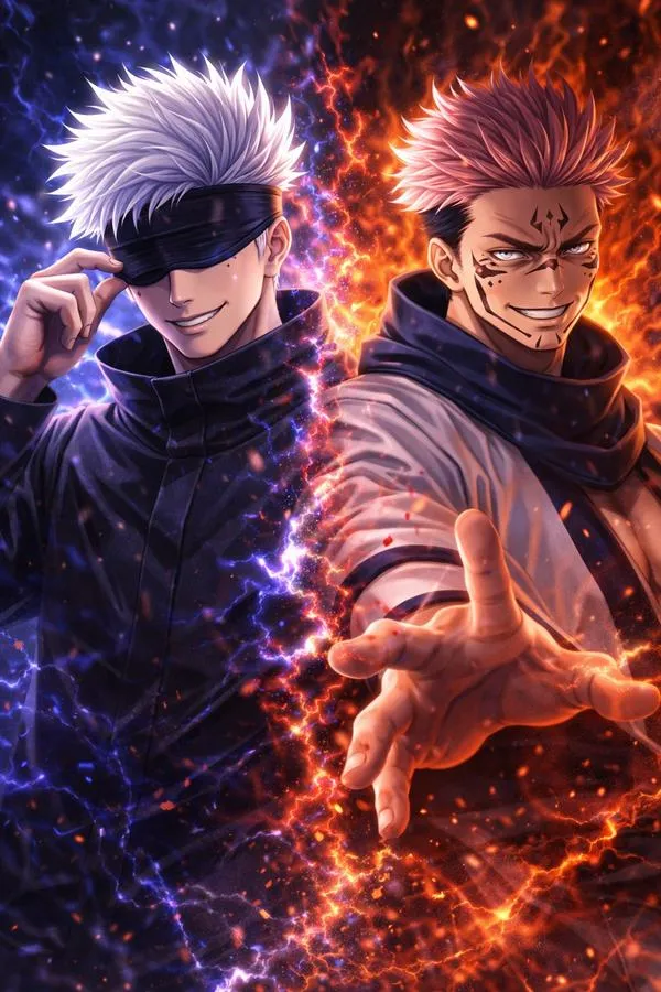 Hình Ảnh Gojo vs Sukuna ngầu 25