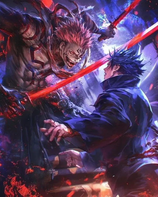 Hình Ảnh Gojo vs Sukuna ngầu 37