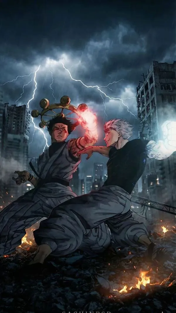 Hình Ảnh Gojo vs Sukuna ngầu 53