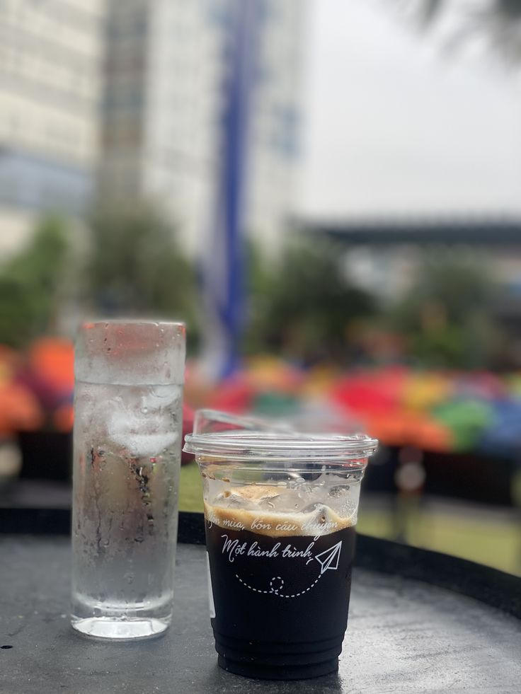 Hình Ảnh Ly Cafe Đen Đá 9