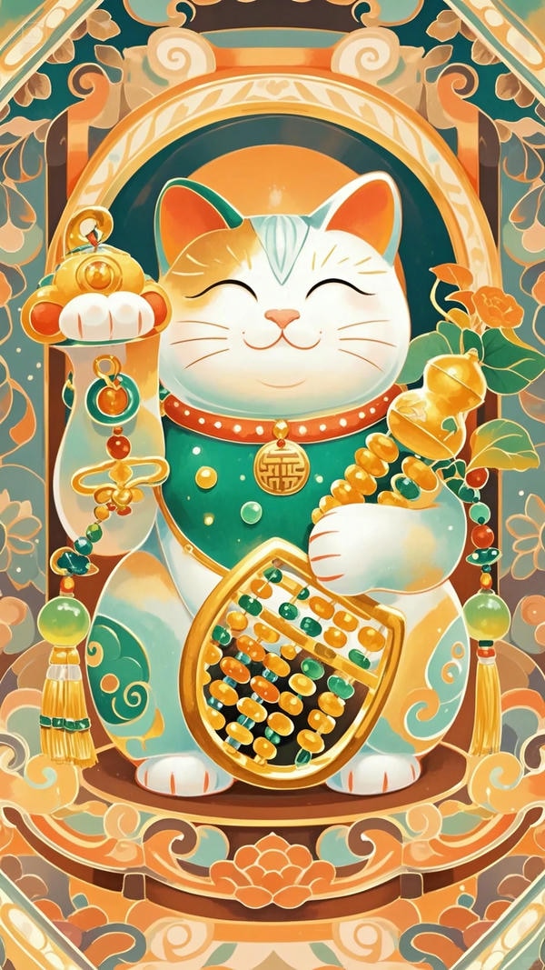 hình ảnh mèo thần tài 16