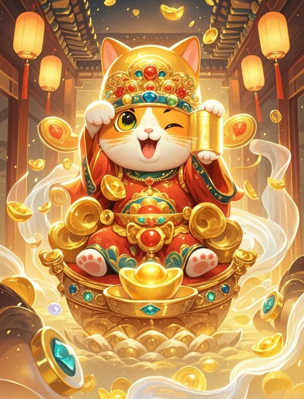 hình ảnh mèo thần tài 20