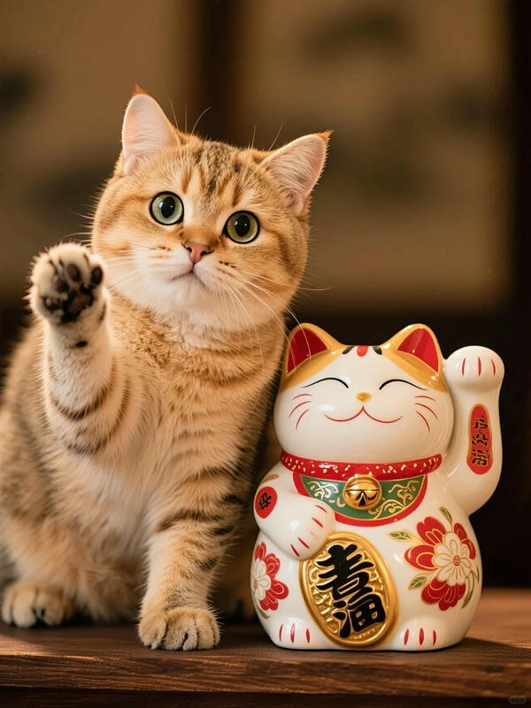 hình ảnh mèo thần tài 24