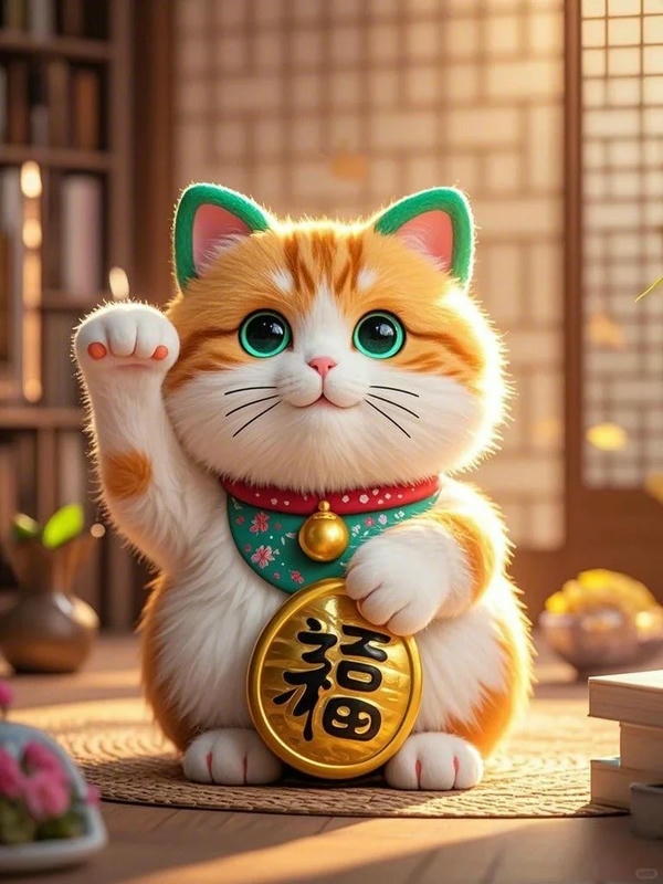 hình ảnh mèo thần tài 34