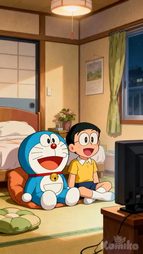 Hình Ảnh Nobita và Doremon cute 21