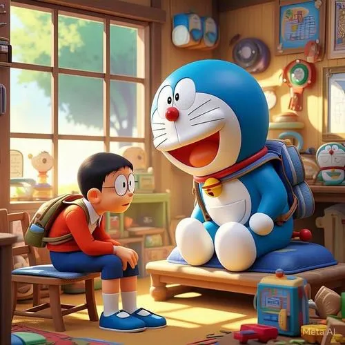 Hình Ảnh Nobita và Doremon cute 30