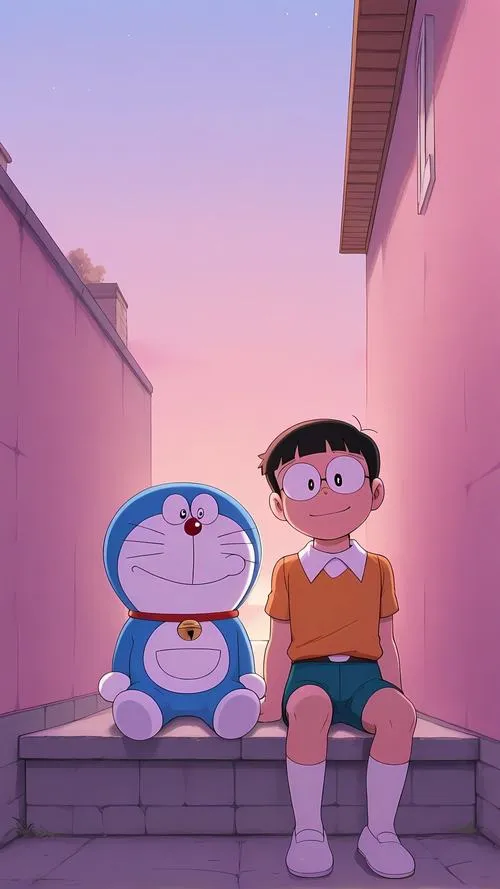 Hình Ảnh Nobita và Doremon cute 50