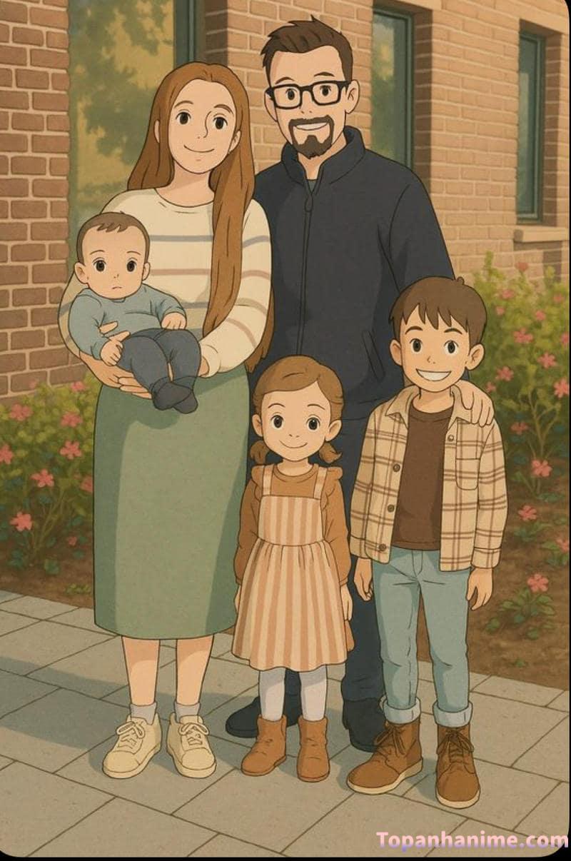 ảnh gia đình anime 34