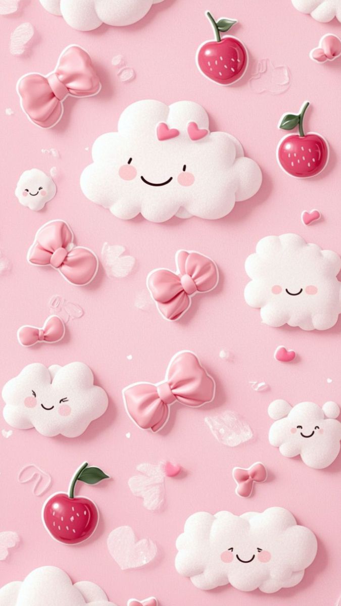 Hình nền cute màu hồng 15