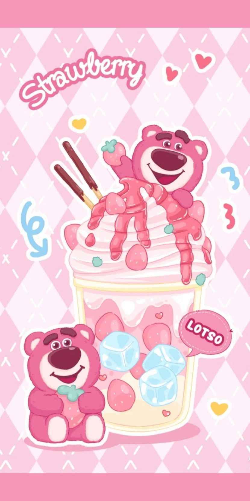 Hình nền gấu dâu 8