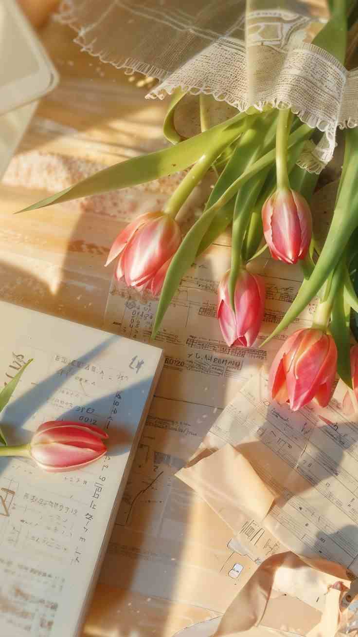 Hình nền hoa tulip chill 17