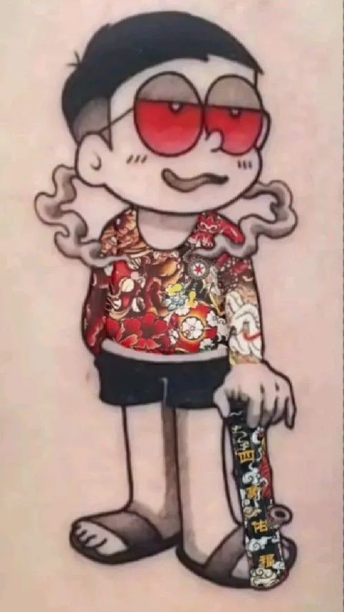 Hình Nền Nobita Xăm Trổ 2