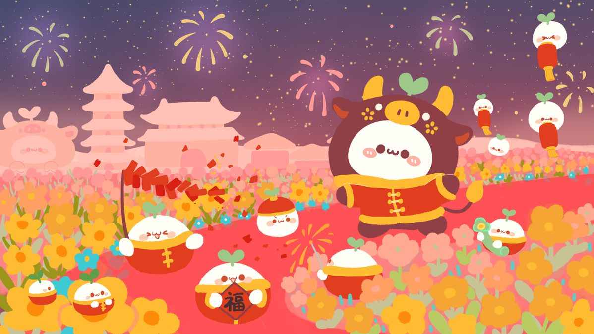 Hình Nền Tết Cute 16