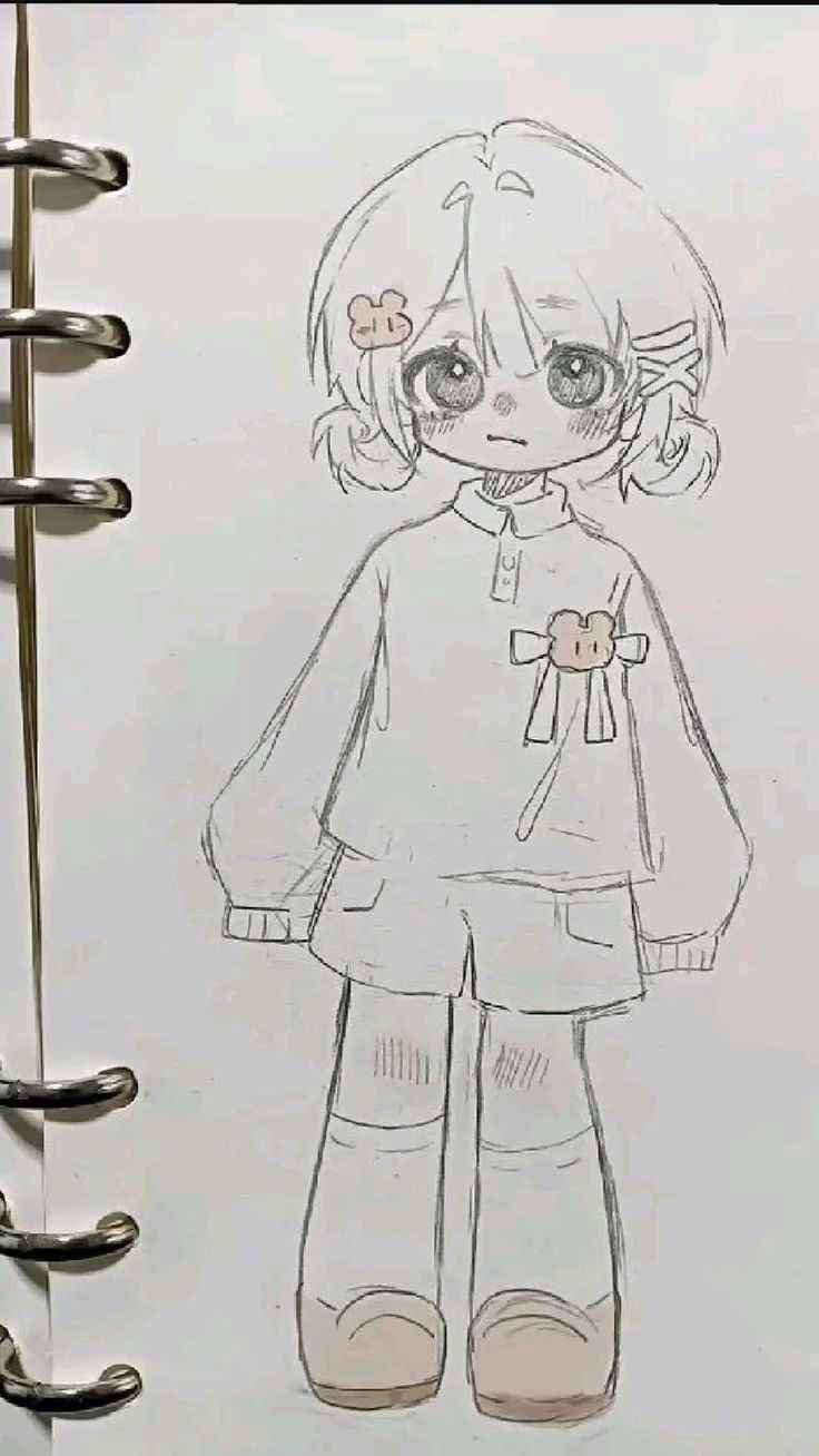 Hình Vẽ Anime Cute 1