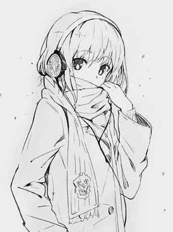 Vẽ Anime Nữ Đơn Giản 5