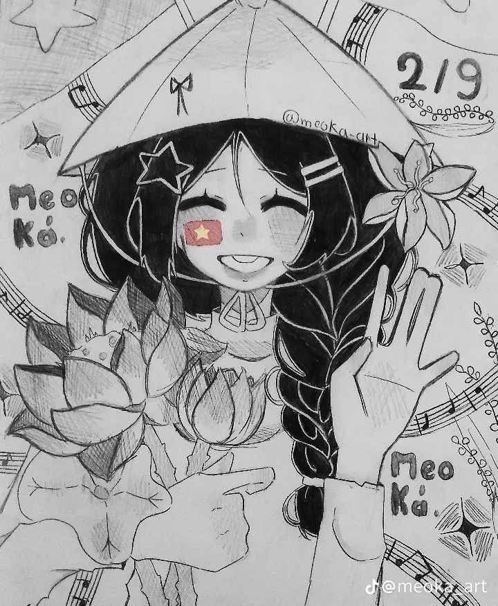 Vẽ Anime Nữ Đơn Giản 19