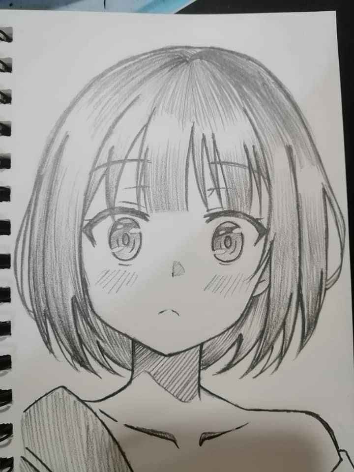 Vẽ Anime Nữ Đơn Giản 6