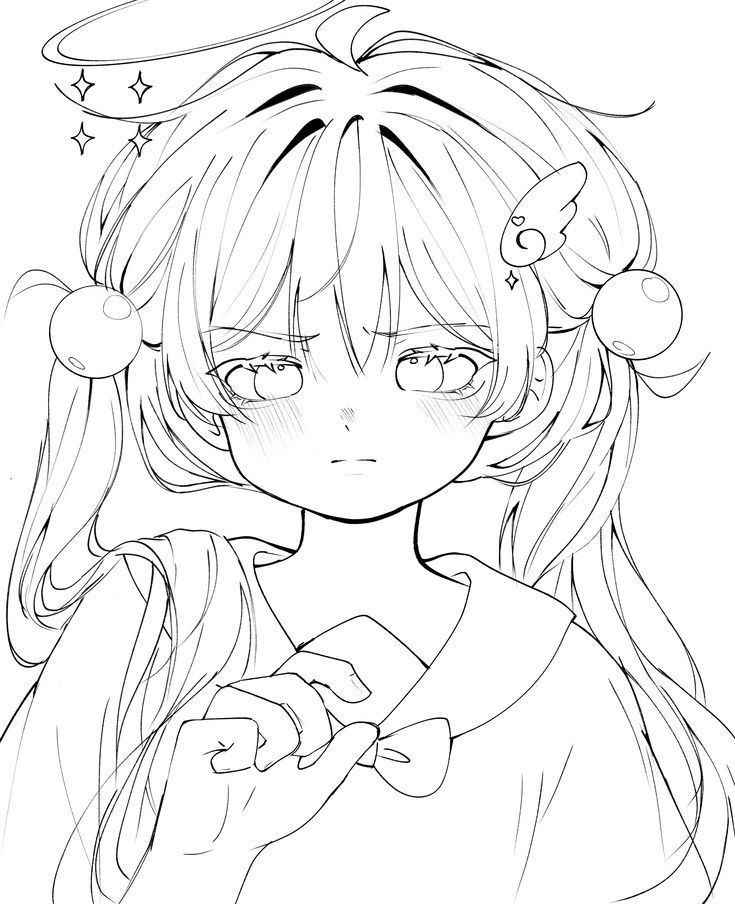 Vẽ Anime Nữ Đơn Giản 13