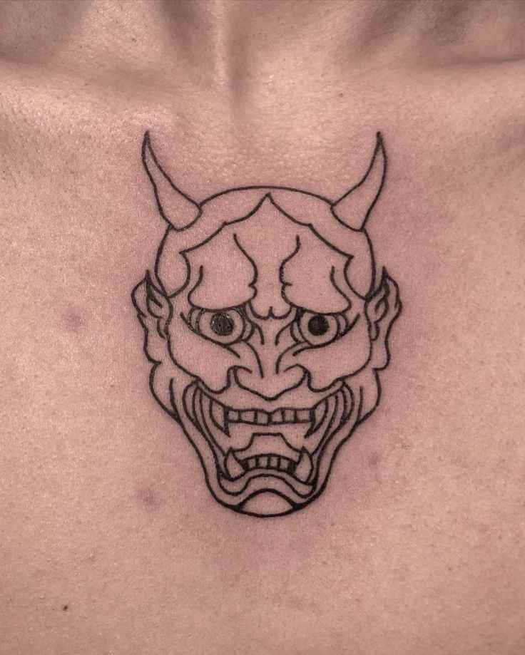 Hình Xăm Mặt Quỷ 9