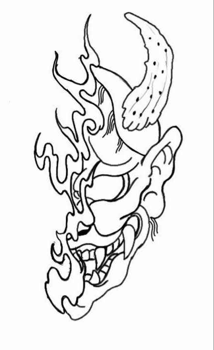 Hình Xăm Mặt Quỷ 4