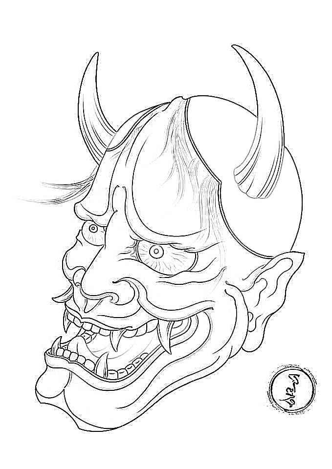 Hình Xăm Mặt Quỷ 6