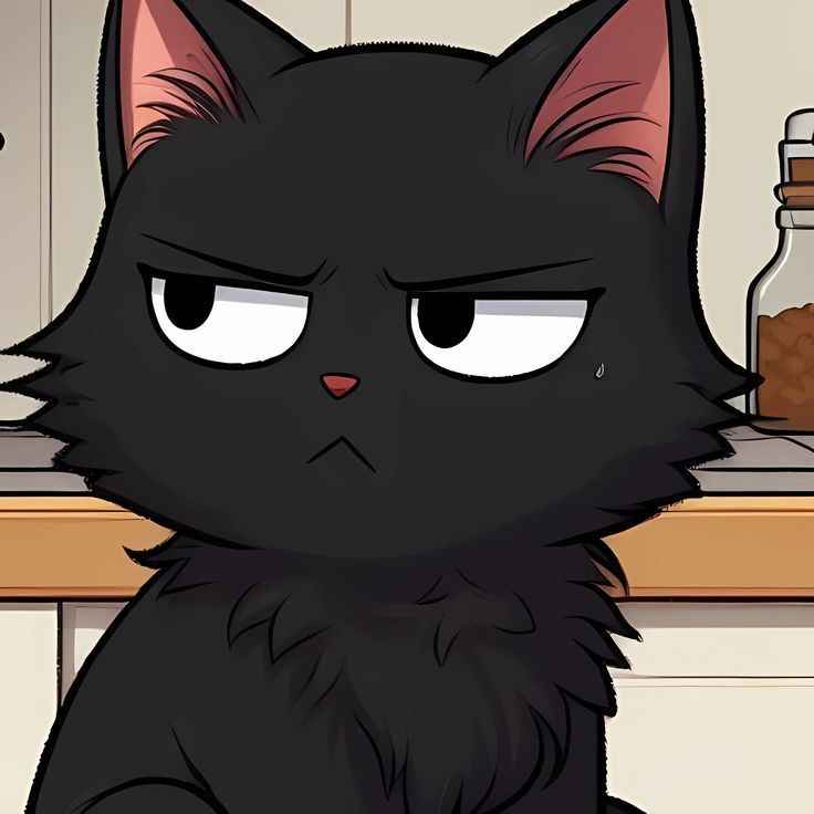 Mèo đen anime 15