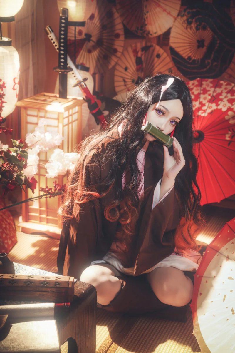 ảnh Nezuko cosplay 18