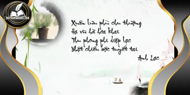 Ngũ ngôn tứ tuyệt là thơ 4 câu 5 chữ