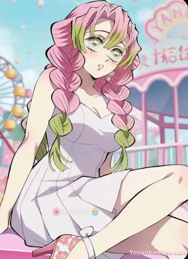 ảnh Mitsuri anime xinh đẹp 33