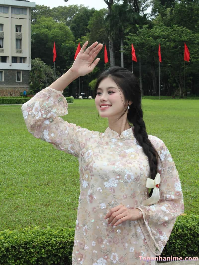 ảnh gái mặc áo dài 64