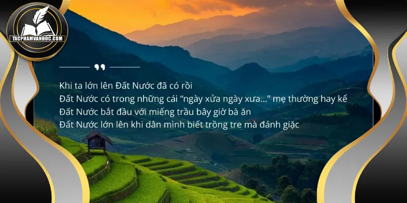 Phân tích nghệ thuật dùng trong bài thơ Đất Nước