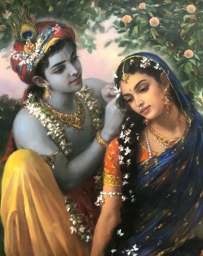 Beautiful radha krishna aesthetic 39