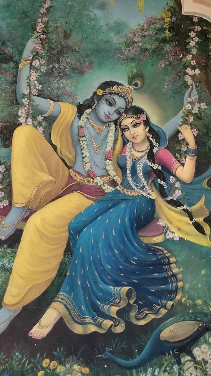 Beautiful radha krishna aesthetic 45