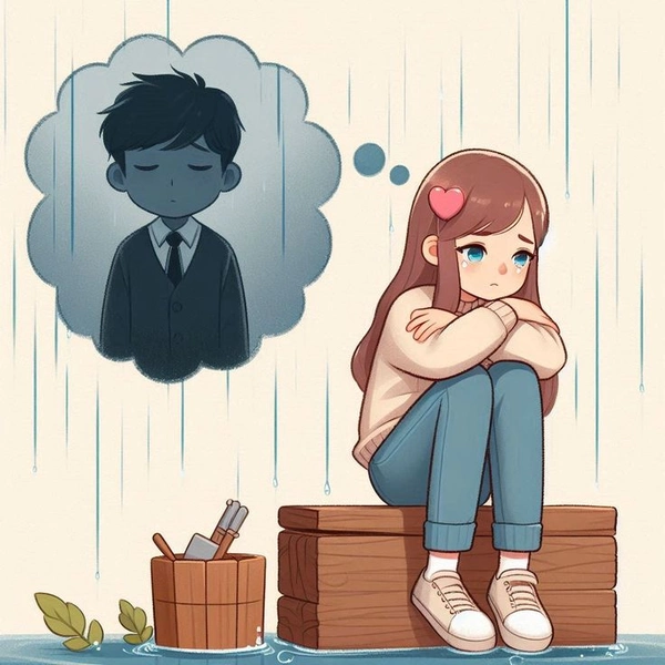 Sad DP Girl Cartoon 56