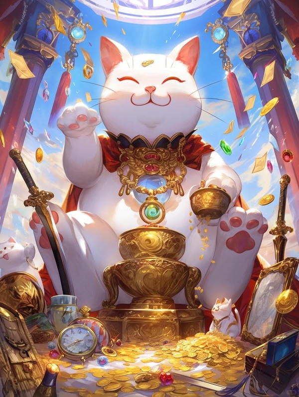 hình ảnh mèo thần tài 38