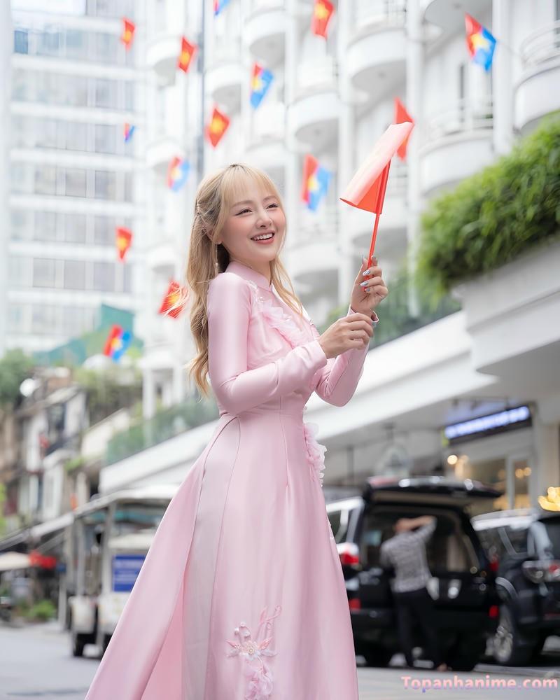 ảnh gái mặc áo dài 66